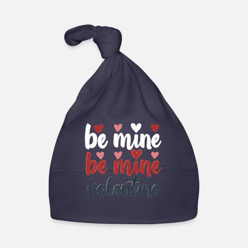 Be Mine Valentine's Day Romantic Outfit with Heart Organic Baby Cap