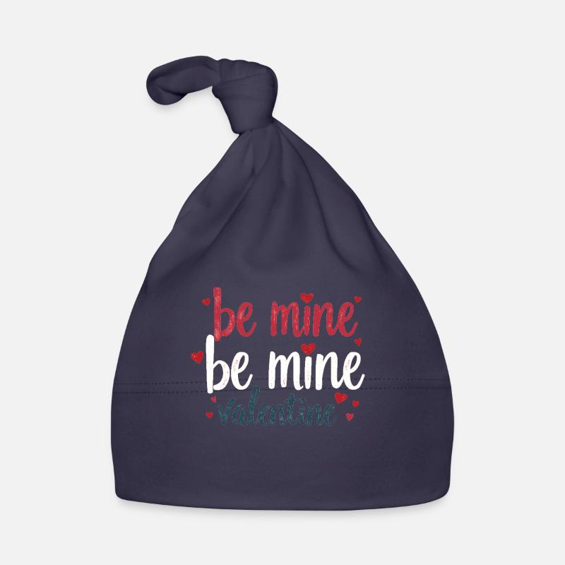 Be Mine Valentine's Day Romantic Outfit with Heart Organic Baby Cap