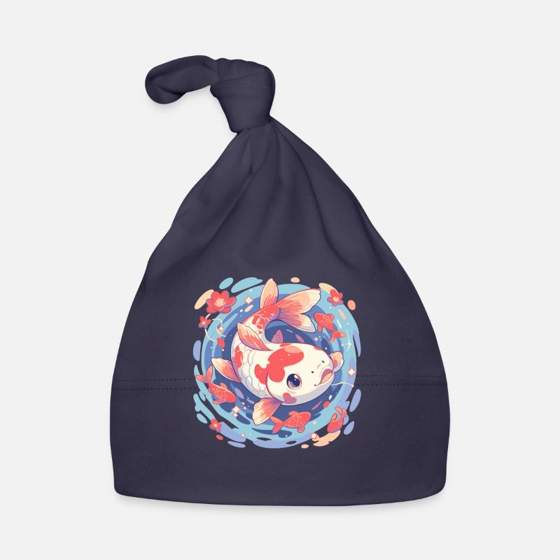 Koi Koi Carpe - Bonnet bio Bébé - marine