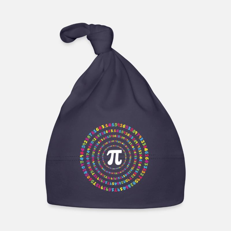 Cycle coloré pour le Pi Day avec spirale numérique Bonnet bio Bébé