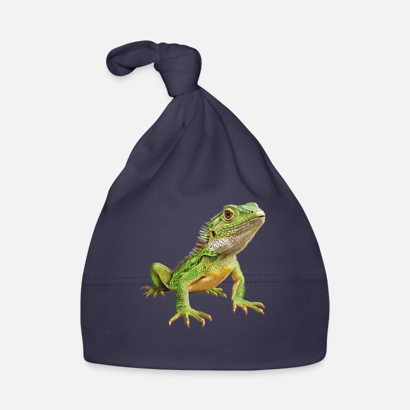 Eidechsen Eidechse - Baby Bio-Mütze - Navy