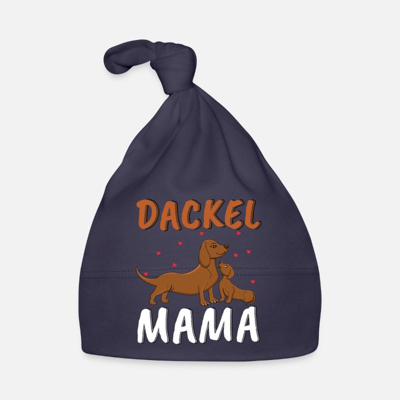 Aimant Teckel Maman Illustration Bonnet bio Bébé