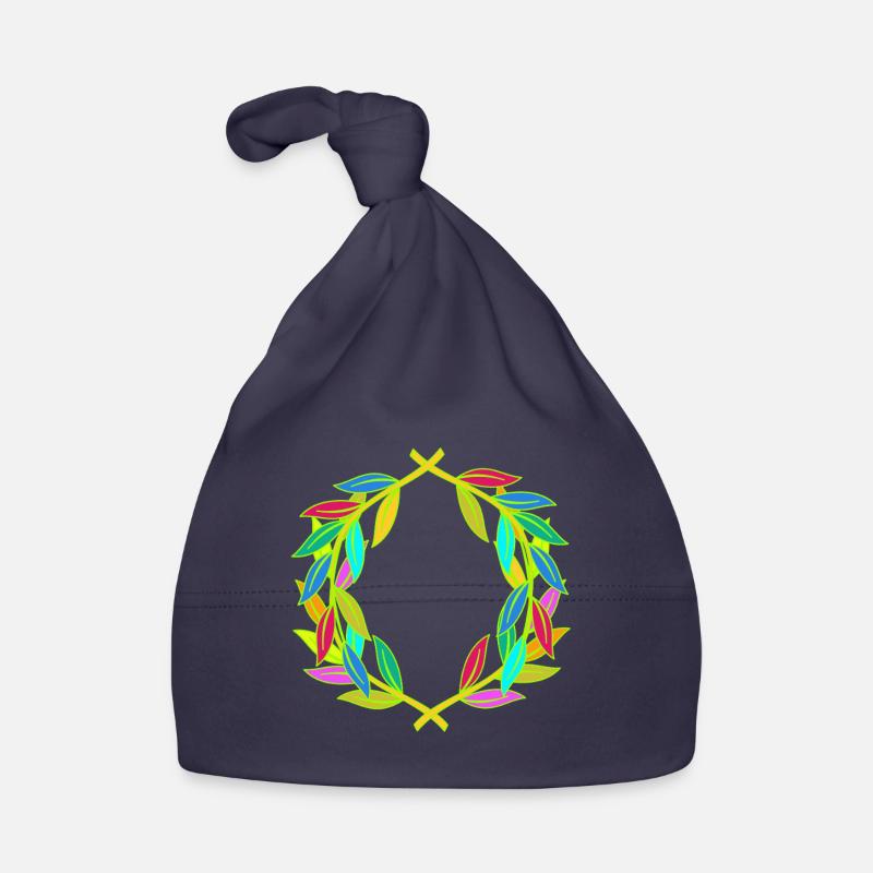 Regenbogen Lorbeerkranz Lorbeer Baby Bio-Mütze