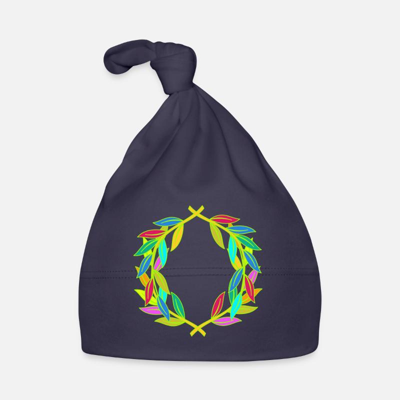Regenbogen Lorbeerkranz Lorbeer Baby Bio-Mütze
