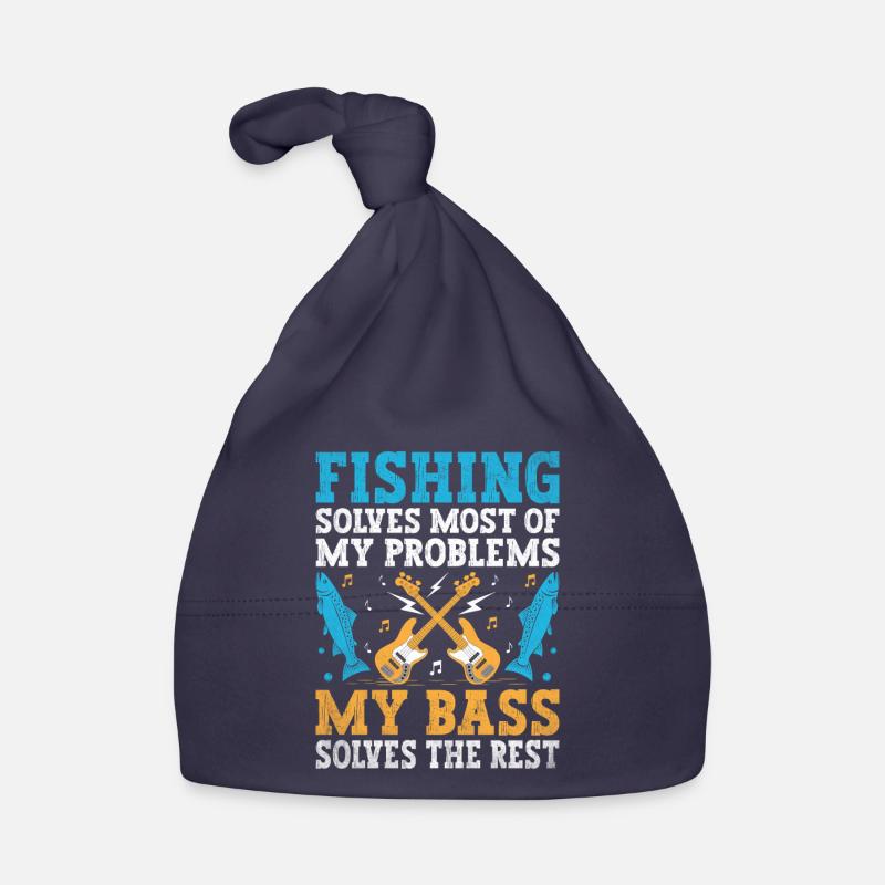 Fishing Solves Most Of My Problems My Bass Solves Organic Baby Cap