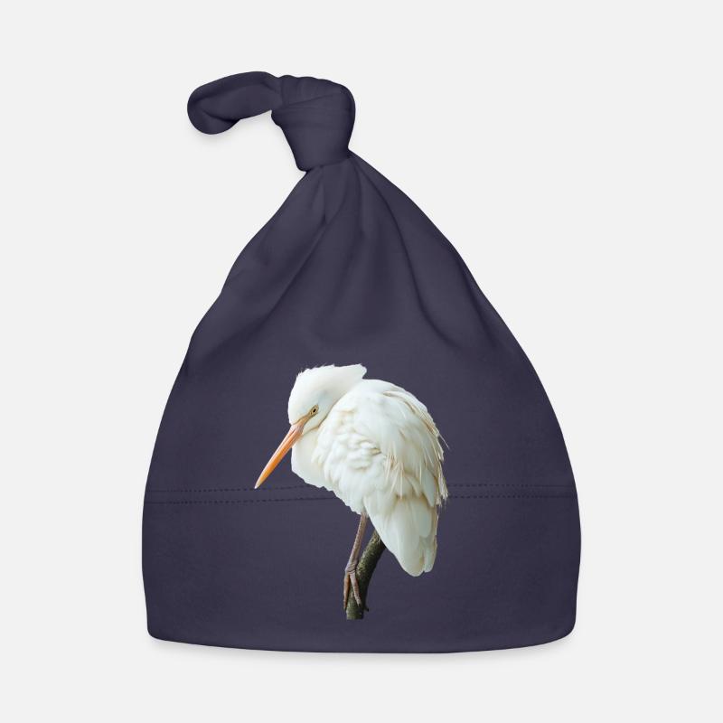 Reiher Vogel Baby Bio-Mütze