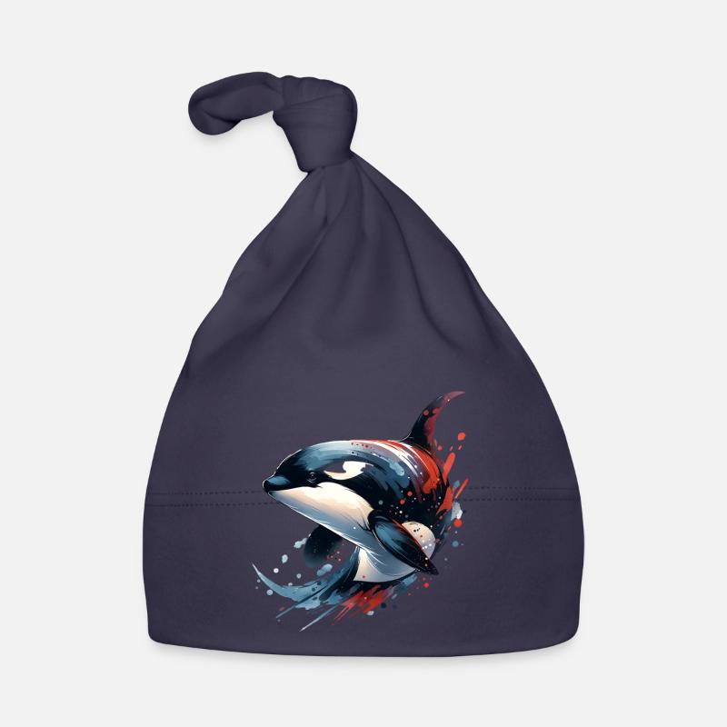 Orca Killer Whale Organic Baby Cap
