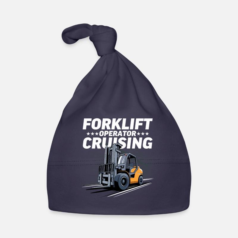 Forklift Driver Warehouse Logistics Forklift Humor Organic Baby Cap