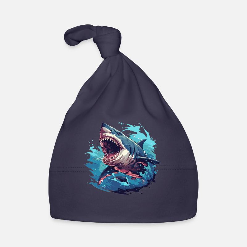 Great White Sharks Great White Shark Organic Baby Cap