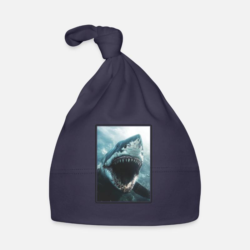 Great White Sharks Great White Shark Organic Baby Cap