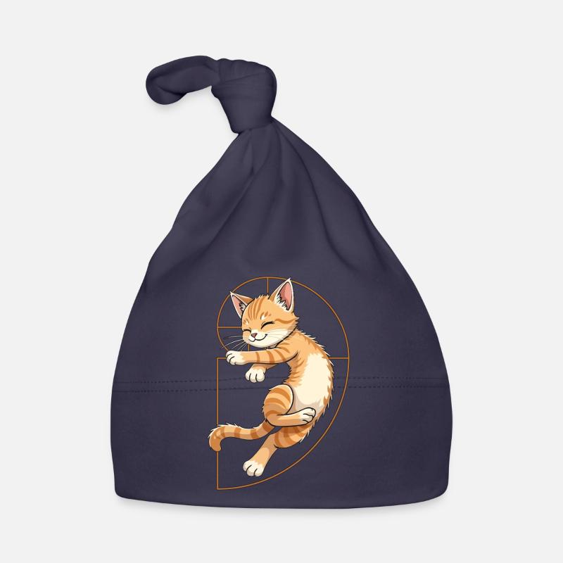 Fibonacci Cat Organic Baby Cap