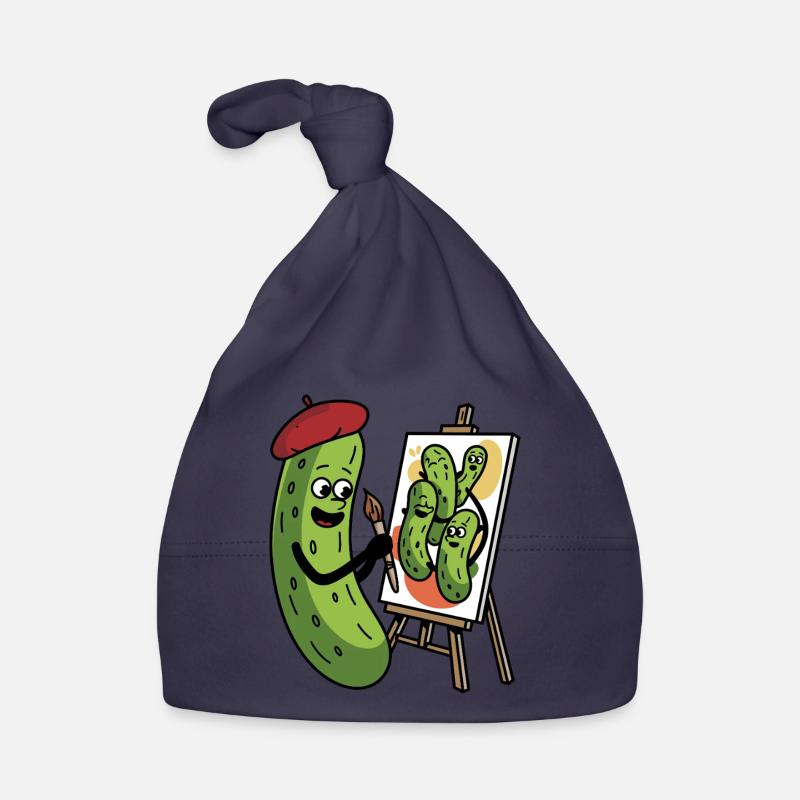 Cornichon Cornichon Cornichon - Bonnet bio Bébé - marine