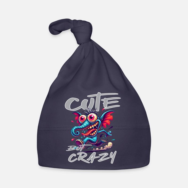 Cute but Crazy Elefant Comic Stil Baby Bio-Mütze
