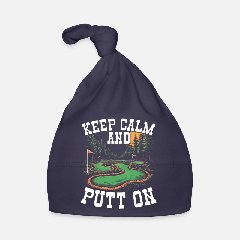 Golf Golf Golfer Golf Course Organic Baby Cap