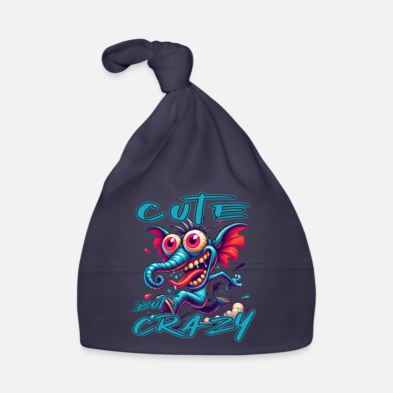 Cute but Crazy Elefant Comic Stil Baby Bio-Mütze