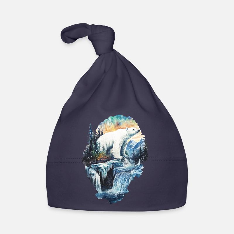 Eisbär Baby Bio-Mütze