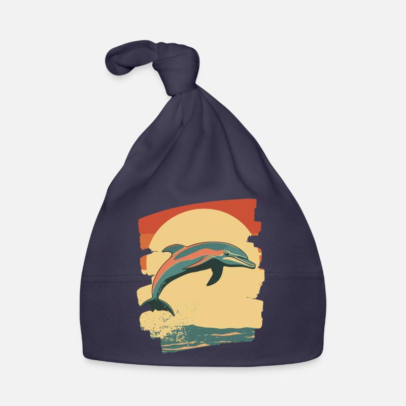 Dolphin Organic Baby Cap