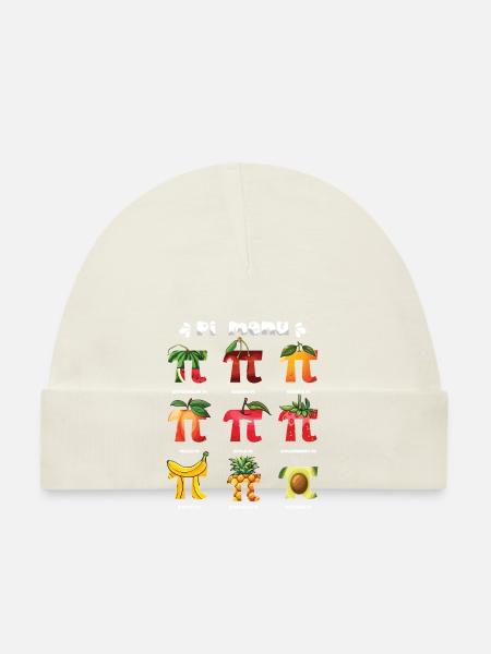 Pi Menü Fruchtfreunde Pi Day Spaß - Baby Bio-Mütze - Navy - Vorne