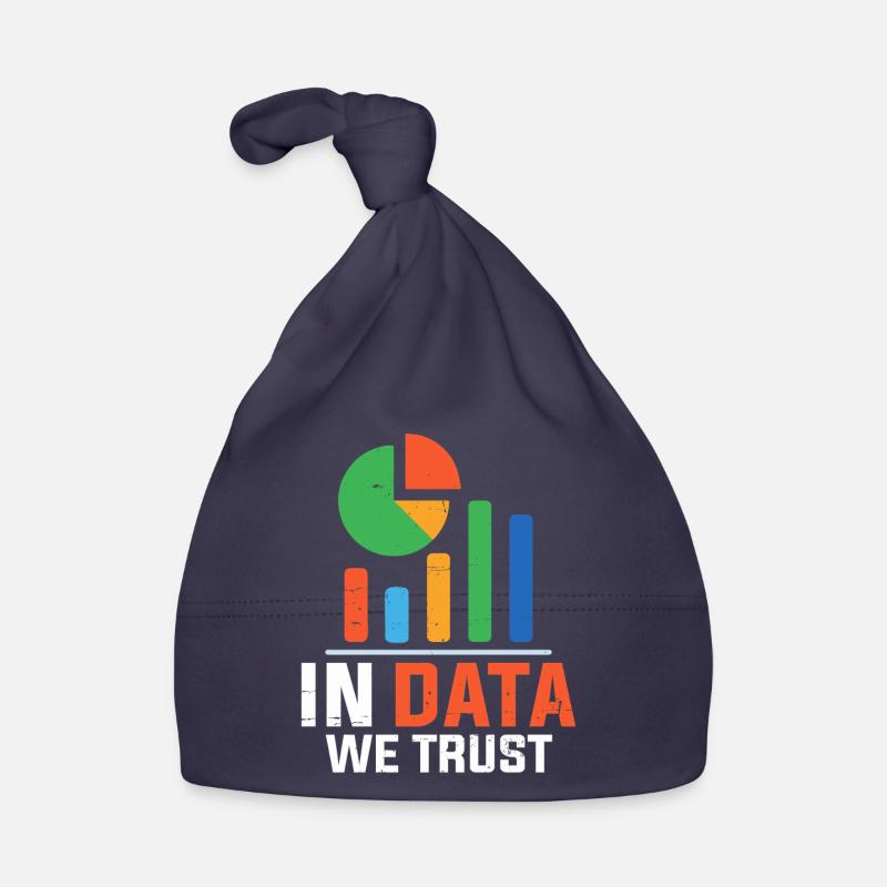 In Data We Trust Funny Statistician Spreadsheet Organic Baby Cap