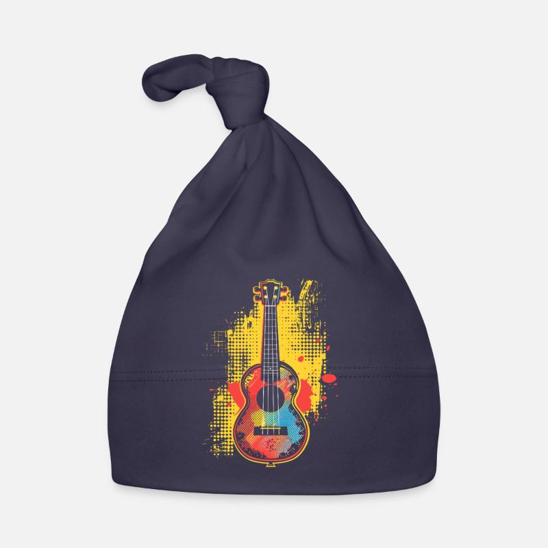 Ukulélé Style Dessin Animé Bonnet bio Bébé