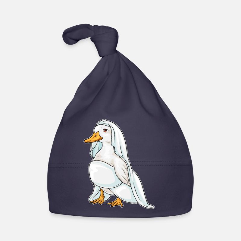 Canard Voile de mariée Mariage Bonnet bio Bébé