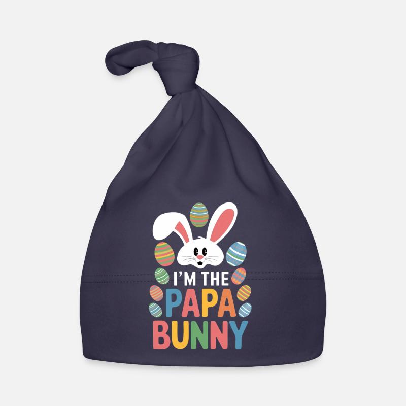 Drôle de lapin de Pâques papa Conception de Pâques Bonnet bio Bébé