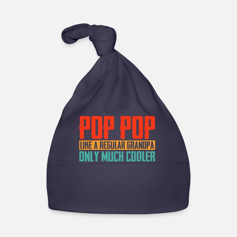 Pop Pop Wie Ein Opa Nur Cooler Retro Lustig Baby Bio-Mütze