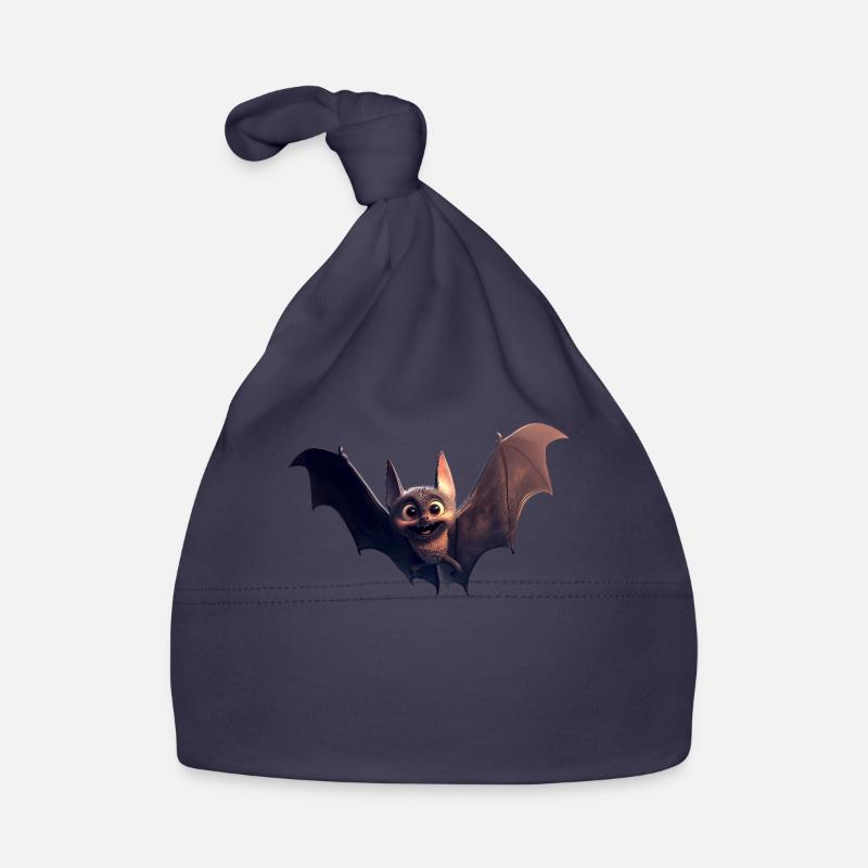 Bat Flying Fox Vampire Bat Cute Fledemice Organic Baby Cap