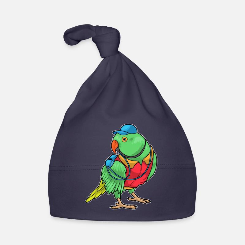 Parrot Referee Whistle Organic Baby Cap