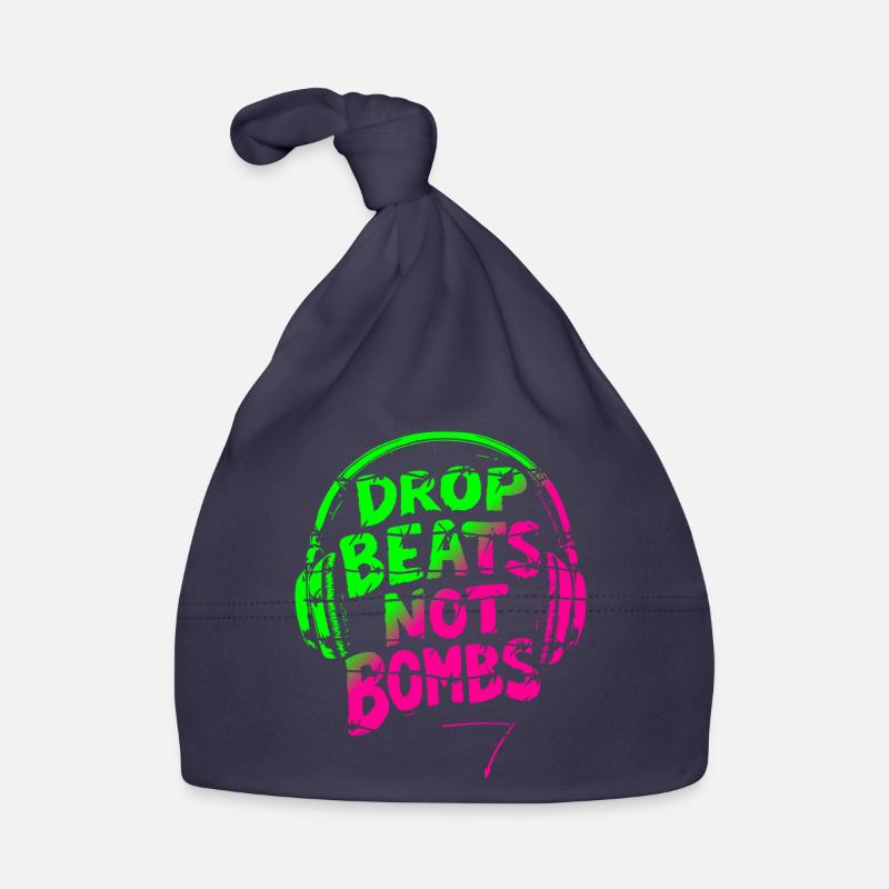 Drop Beats Not Bombs vert rose Bonnet bio Bébé