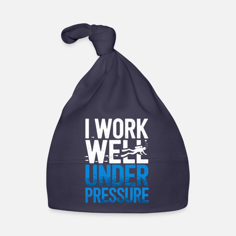 Plongée Je travaille bien sous pression Plongeur Plongée Bonnet bio Bébé