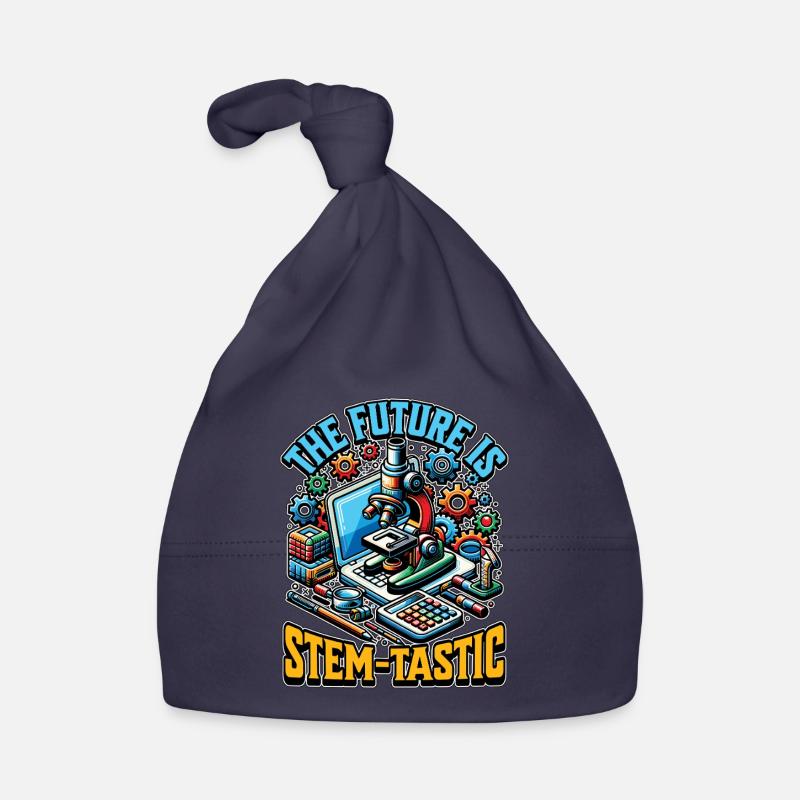 STEM Teacher The Future Is STEM-Tastic Engineering Organic Baby Cap