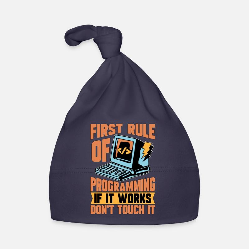 Coder First Rule Of Programming If Web Developer Organic Baby Cap