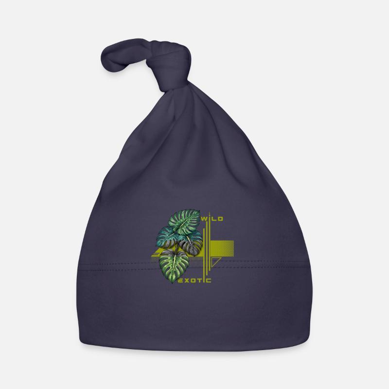 Wild Exotic Monstera Bloom Organic Baby Cap
