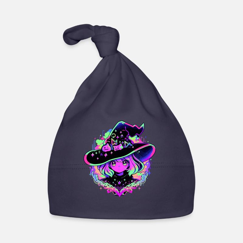 Neon Hexenmädchen Baby Bio-Mütze