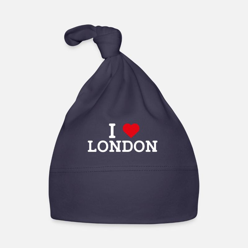 J’aime Londres Cool Wrong Flag Lover Angleterre Jeu de mots Bonnet bio Bébé