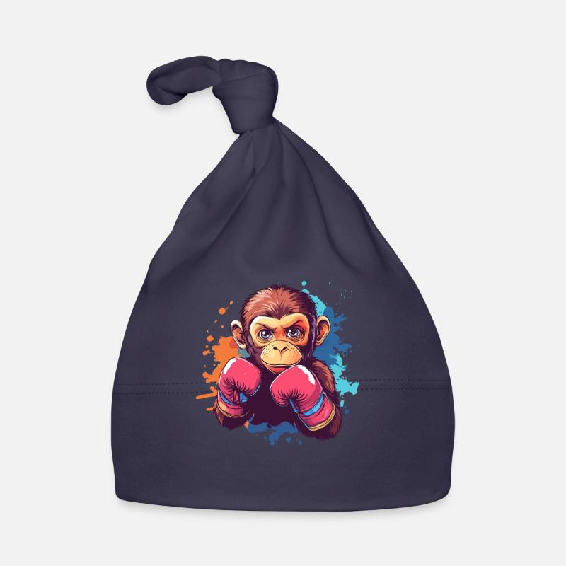 Boxing Monkey Organic Baby Cap