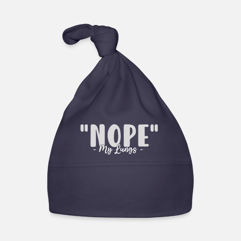 Asthma Awareness Nope My Lungs Organic Baby Cap