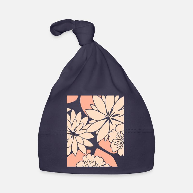 Fleurs - Printemps - Été - Fleurs Bonnet bio Bébé