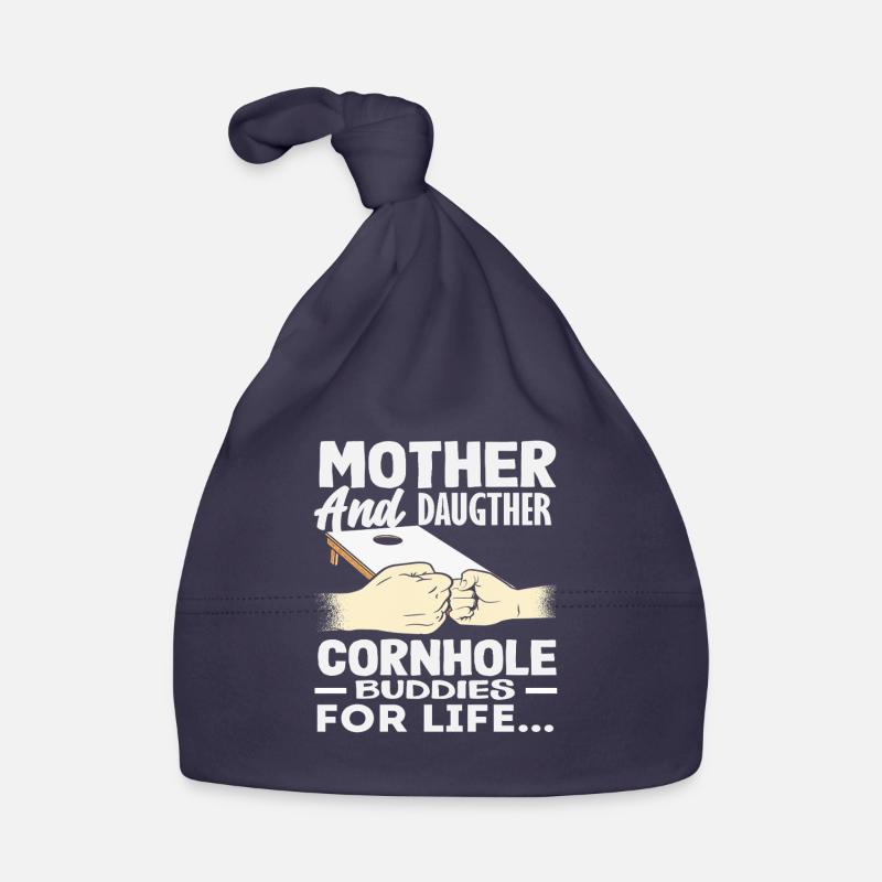 Cornhole Lover Mutter Tochter Team Freunde Baby Bio-Mütze