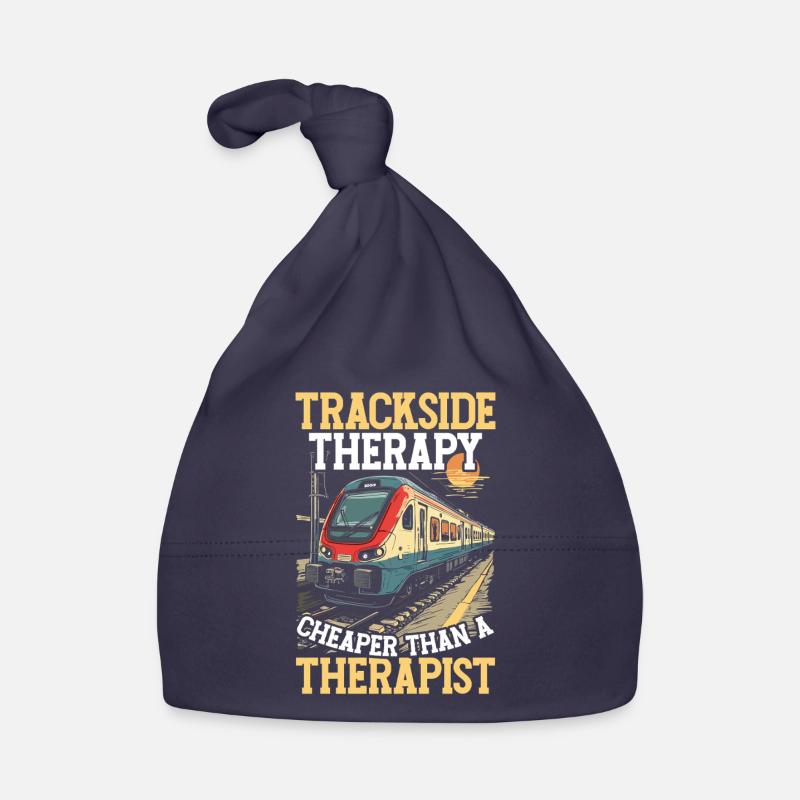 train driver train lover station Organic Baby Cap