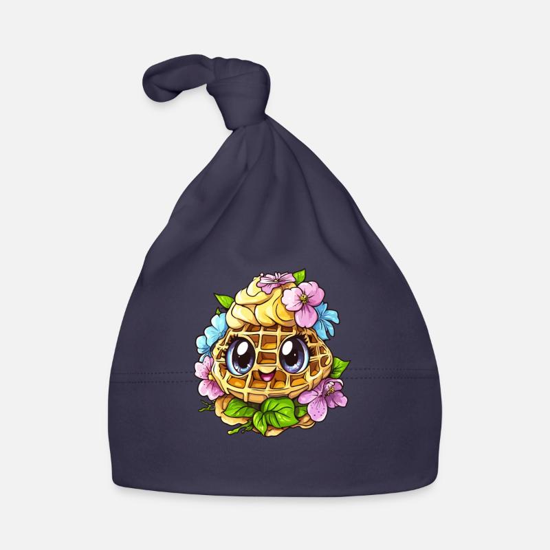 Gaufre florale joyeuse Bonnet bio Bébé