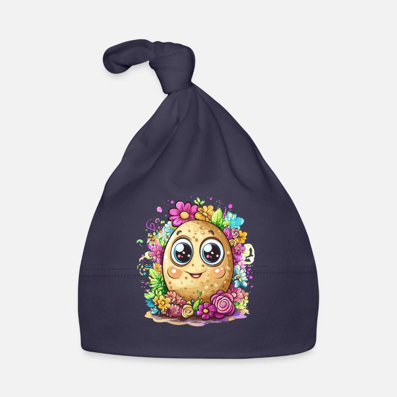 Fleur de patate heureuse Bonnet bio Bébé