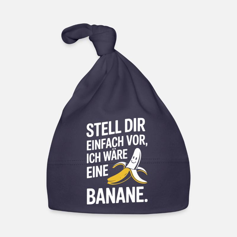 Bananen Kostüm Stell Dir Einfach Vor Party Banane Baby Bio-Mütze