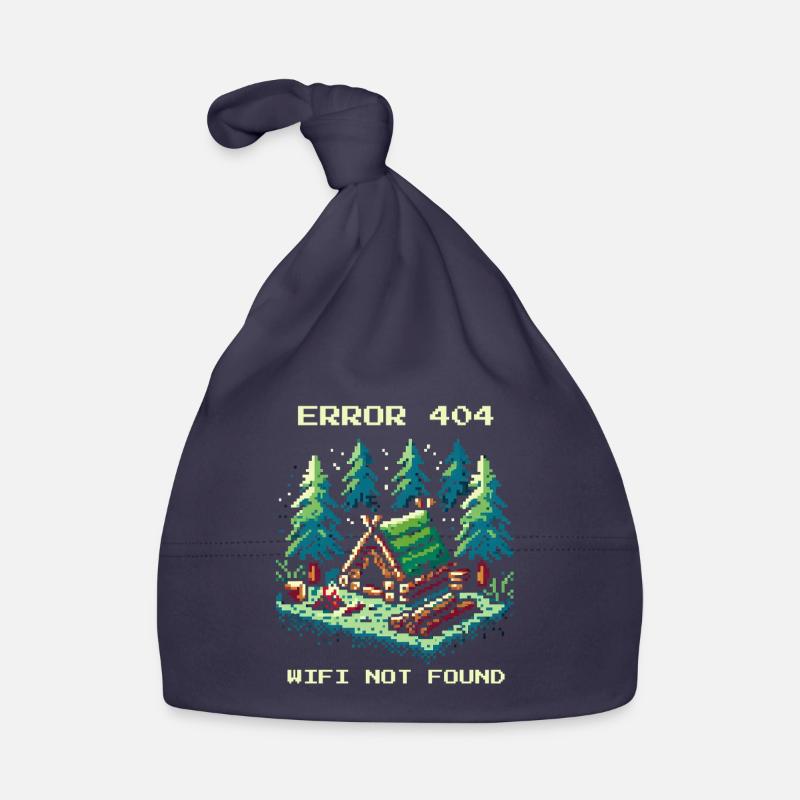 Error 404 WiFi Not Found Bushcraft Gaming Organic Baby Cap