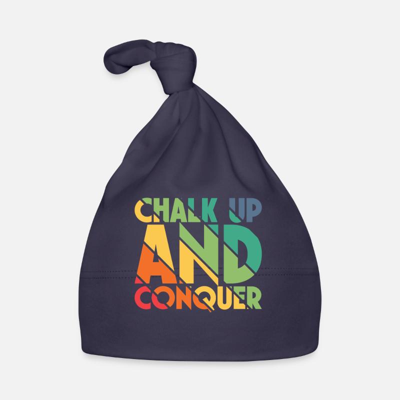 Boulderer Chalk Up et Conquer Bloc Bonnet bio Bébé