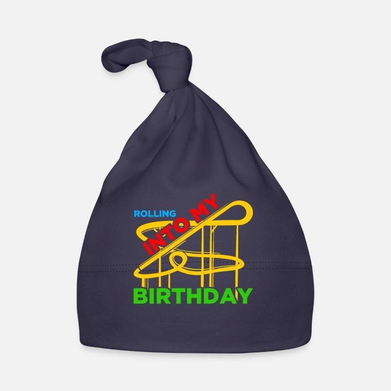 Rolling into Amusement Park Rollercoaster Roller Coaster Organic Baby Cap