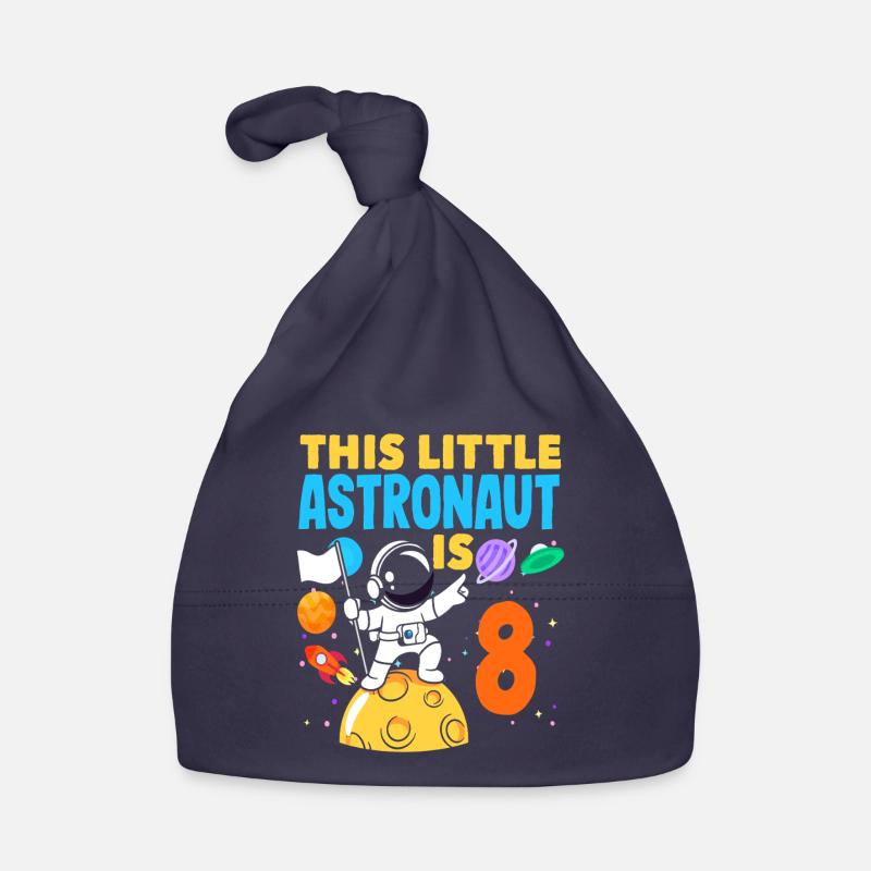 This little astronaut turns 8 years old Organic Baby Cap