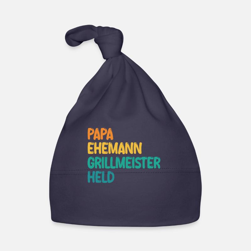 Papa Ehemann Grillmeister Held Baby Bio-Mütze