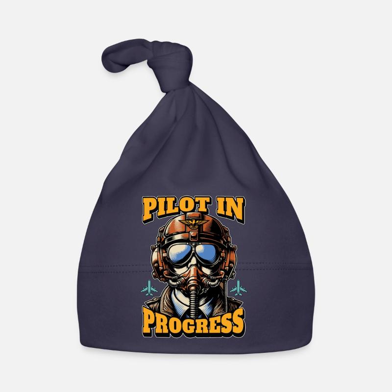 Flight Instructor Pilot In Progress Flight Trainer Organic Baby Cap